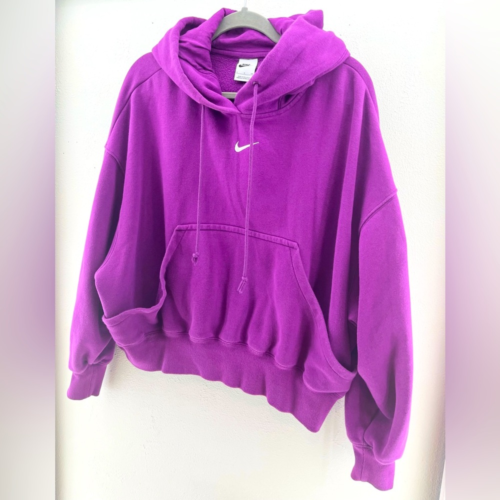 Nike Women's Sportswear Phoenix Fleece Oversized Pullover Hoodie - Viotech Small - Picture 2 of 7